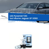 0 Luci diurne LED Jaguar XF X260 2015 in poi: T20 Pyramid T20 (7443 7440): XE Pyramid LED Kit per Luci Diurne DRL