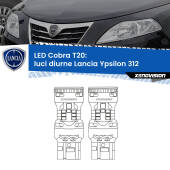 0 Luci diurne LED Lancia Ypsilon II 312 2011 in poi: T20 Cobra T20: LED Cobra 6000k (Coppia)