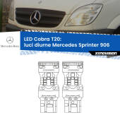 0 Luci diurne LED Mercedes Sprinter 906 2013 - 2018: T20 Cobra T20: LED Cobra 6000k (Coppia)