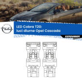 0 Luci diurne LED Opel Cascada  2013 - 2019: T20 Cobra T20: LED Cobra 6000k (Coppia)
