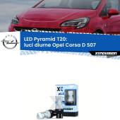 0 Luci diurne LED Opel Corsa D S07 2006 - 2014: T20 Pyramid T20 (7443 7440): XE Pyramid LED Kit per Luci Diurne DRL