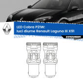 0 Luci diurne LED Renault Laguna III X91 2007 - 2010: P21W Cobra P21W: LED Cobra 6000k (Coppia)