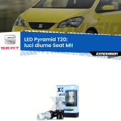 0 Luci diurne LED Seat MII  2011 - 2021: T20 Pyramid T20 (7443 7440): XE Pyramid LED Kit per Luci Diurne DRL