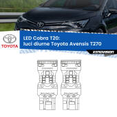 0 Luci diurne LED Toyota Avensis T270 2011 - 2018: T20 Cobra T20: LED Cobra 6000k (Coppia)