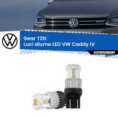 0 Luci diurne LED VW Caddy IV  a parabola singola: T20 Bolt T20: Bolt LED 6000k (Coppia)