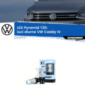 0 Luci diurne LED VW Caddy IV  a parabola singola: T20 Pyramid T20 (7443 7440): XE Pyramid LED Kit per Luci Diurne DRL