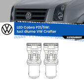 0 Luci diurne LED VW Crafter  2006 - 2016: P21/5W Cobra P21/5W: LED Cobra 6000k (Coppia)