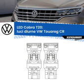 0 Luci diurne LED VW Touareg CR 2018 in poi: T20 Cobra T20: LED Cobra 6000k (Coppia)