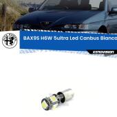 BAX9S (H6W) 360 gradi a 5Ultra Led - Canbus - Bianco Lunare