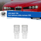 0 Luci Lettura LED Alfa romeo 159  2005 - 2012: T10 Bolt T10: LED Bolt 6000k (Coppia)