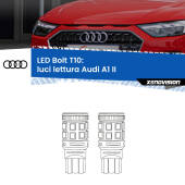 0 Luci Lettura LED Audi A1 II 2019 in poi: T10 Bolt T10: LED Bolt 6000k (Coppia)