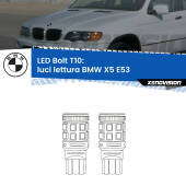 0 Luci Lettura LED BMW X5 E53 1999 - 2005: T10 Bolt T10: LED Bolt 6000k (Coppia)