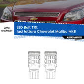 0 Luci Lettura LED Chevrolet Malibu Mk8 posteriori: T10 Bolt T10: LED Bolt 6000k (Coppia)