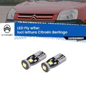 0 Luci Lettura LED Citroën Berlingo 2011 - 2007: W5W Fly W5W: Lampadine LED Fly 6000k (Coppia)