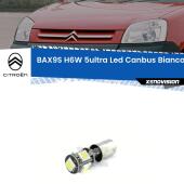 BAX9S (H6W) 360 gradi a 5Ultra Led - Canbus - Bianco Lunare