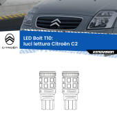 0 Luci Lettura LED Citroën C2 2003 - 2009: T10 Bolt T10: LED Bolt 6000k (Coppia)