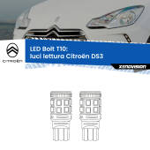0 Luci Lettura LED Citroën DS3 2009 - 2015: T10 Bolt T10: LED Bolt 6000k (Coppia)