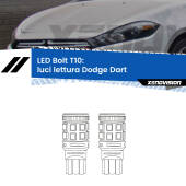 0 Luci Lettura LED Dodge Dart 2012 in poi: T10 Bolt T10: LED Bolt 6000k (Coppia)