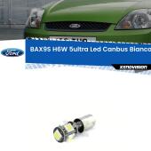 BAX9S (H6W) 360 gradi a 5Ultra Led - Canbus - Bianco Lunare