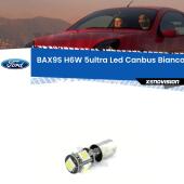 BAX9S (H6W) 360 gradi a 5Ultra Led - Canbus - Bianco Lunare