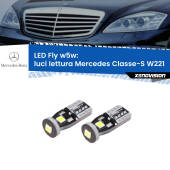 0 Luci Lettura LED Mercedes Classe-S W221 2005 - 2013: W5W Fly W5W: Lampadine LED Fly 6000k (Coppia)