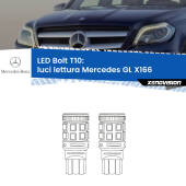 0 Luci Lettura LED Mercedes GL X166 2012 - 2015: T10 Bolt T10: LED Bolt 6000k (Coppia)