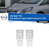 0 Luci Lettura LED Opel Zafira C Tourer  2011 - 2019: T10 Bolt T10: LED Bolt 6000k (Coppia)