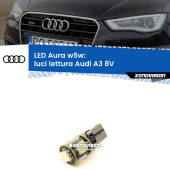 0 Luci Lettura LED per Audi A3 8V 2013 - 2020: Aura w5w W5W: lampadina LED Aura 6000k