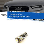 0 Luci Lettura LED per Audi A4 B8 2007 - 2015: Aura w5w W5W: lampadina LED Aura 6000k