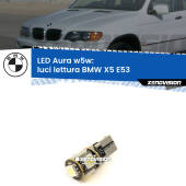 0 Luci Lettura LED per BMW X5 E53 1999 - 2005: Aura w5w W5W: lampadina LED Aura 6000k