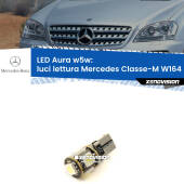 0 Luci Lettura LED per Mercedes Classe-M W164 2005 - 2011: Aura w5w W5W: lampadina LED Aura 6000k