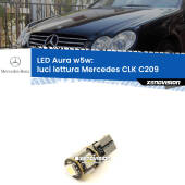 0 Luci Lettura LED per Mercedes CLK C209 2002 - 2009: Aura w5w W5W: lampadina LED Aura 6000k