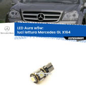 0 Luci Lettura LED per Mercedes GL X164 2006 - 2012: Aura w5w W5W: lampadina LED Aura 6000k