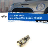 0 Luci Lettura LED per Mini Cooper R56 R57 2011 - 2013: Aura w5w W5W: lampadina LED Aura 6000k