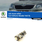 0 Luci Lettura LED per Skoda Yeti 5L anteriori: Aura w5w W5W: lampadina LED Aura 6000k