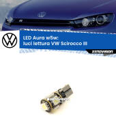 0 Luci Lettura LED per VW Scirocco III anteriori: Aura w5w W5W: lampadina LED Aura 6000k