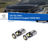 0 Luci Lettura LED Peugeot 3008 Mk2 2016 in poi: W5W Fly W5W: Lampadine LED Fly 6000k (Coppia)