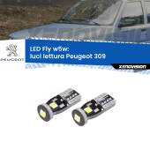 0 Luci Lettura LED Peugeot 309 1989 - 1993: W5W Fly W5W: Lampadine LED Fly 6000k (Coppia)