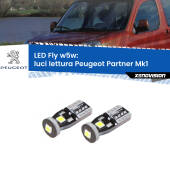 0 Luci Lettura LED Peugeot Partner Mk1 1996 - 2007: W5W Fly W5W: Lampadine LED Fly 6000k (Coppia)