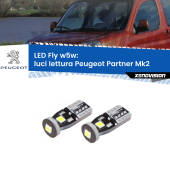 0 Luci Lettura LED Peugeot Partner Mk2 2008 - 2016: W5W Fly W5W: Lampadine LED Fly 6000k (Coppia)