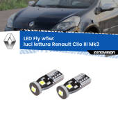 0 Luci Lettura LED Renault Clio III  2005 - 2011: W5W Fly W5W: Lampadine LED Fly 6000k (Coppia)