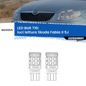 0 Luci Lettura LED Skoda Fabia II 5J 2006 - 2014: T10 Bolt T10: LED Bolt 6000k (Coppia)