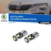 0 Luci Lettura LED Skoda Karoq  anteriori: W5W Fly W5W: Lampadine LED Fly 6000k (Coppia)