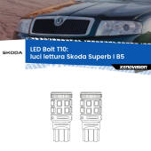 0 Luci Lettura LED Skoda Superb I B5 anteriori: T10 Bolt T10: LED Bolt 6000k (Coppia)