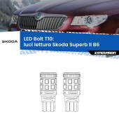 0 Luci Lettura LED Skoda Superb II B6 2008 - 2015: T10 Bolt T10: LED Bolt 6000k (Coppia)