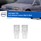0 Luci Lettura LED Volvo 960 II 964 1994 - 1996: T10 Bolt T10: LED Bolt 6000k (Coppia)