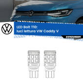 0 Luci Lettura LED VW Caddy V 2021 in poi: T10 Bolt T10: LED Bolt 6000k (Coppia)