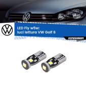0 Luci Lettura LED VW Golf 6 2008 - 2011: W5W Fly W5W: Lampadine LED Fly 6000k (Coppia)