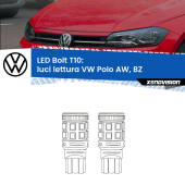 0 Luci Lettura LED VW Polo AW, BZ 2017 in poi: T10 Bolt T10: LED Bolt 6000k (Coppia)