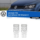0 Luci Lettura LED VW Sharan II centrali: T10 Bolt T10: LED Bolt 6000k (Coppia)